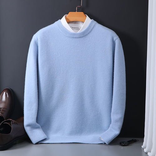 Round Neck Sweater Loose Oversized Knit Sweater