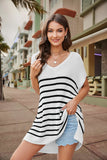 V-neck Sweater Loose Plus Size Knit Top