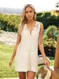 Women's Sleeveless Hooded Dress