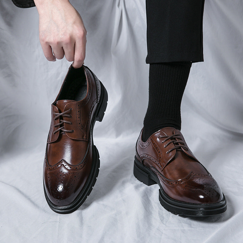 Spring And Autumn Men's Formal Wear Leather Shoes