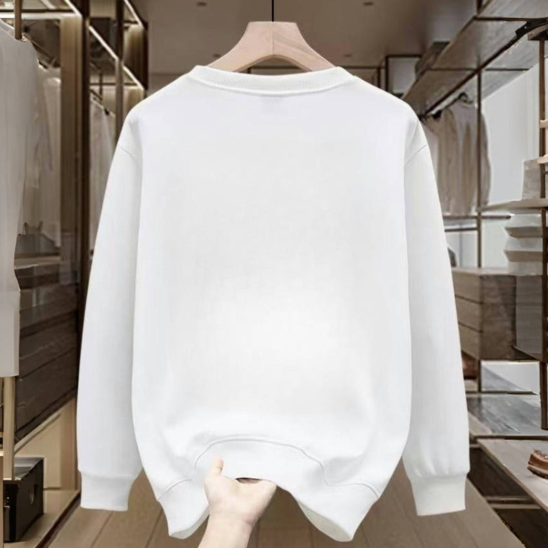 American Round Neck Printed Casual Sweatshirt