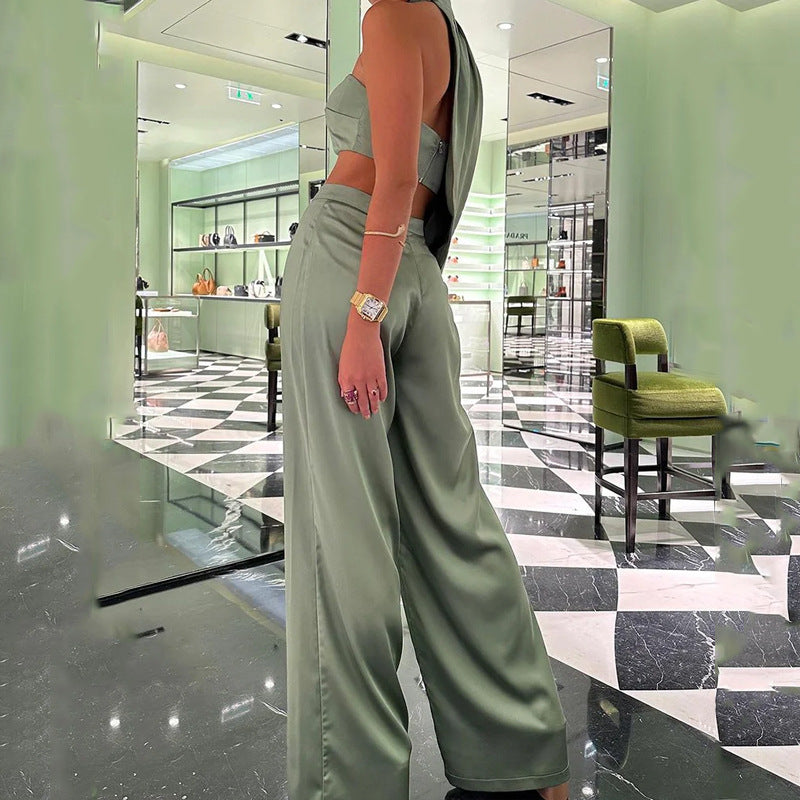 Glamorous Women's Two-piece Pants Suit