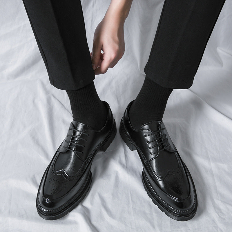 Men's Korean-style Pointed Leather Shoes