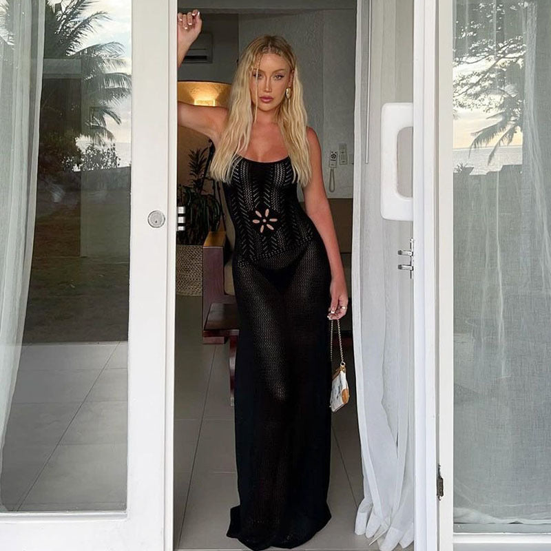 Elegant Beach and Pool Party Knit Dress