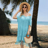 Ladies Tassel Breezy Beach Poncho