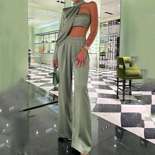 Akatonbo Glamorous Women'S Two-Piece Pants Suit