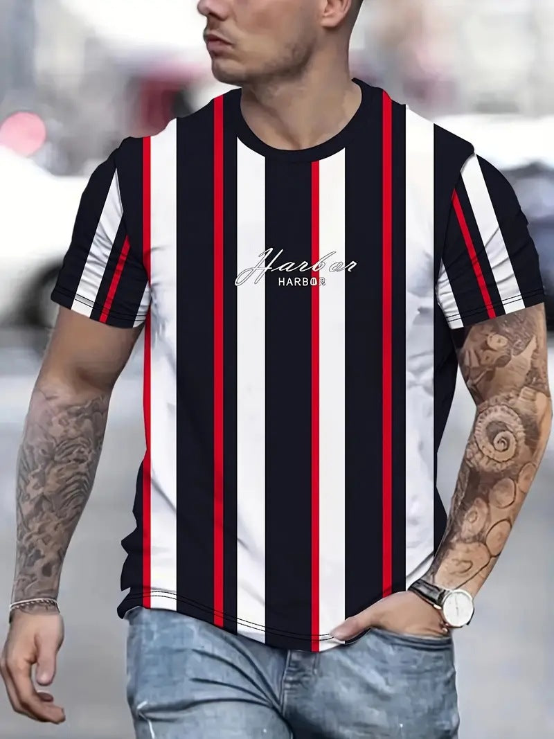 Men's Carnival Fashion Striped T-shirt
