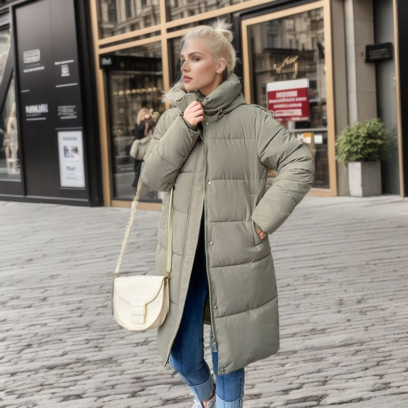 Veste matelassée décontractée et ample en coton