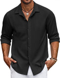 Men's Shirt Solid Color Button down