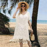 Ladies Tassel Breezy Beach Poncho