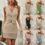 Solid Color Knit Suit