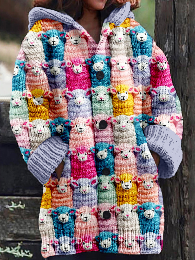 Manteau décontracté femme imprimé 3D abstrait