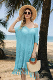 Ladies Tassel Breezy Beach Poncho
