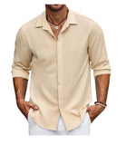 Men's Shirt Solid Color Button down