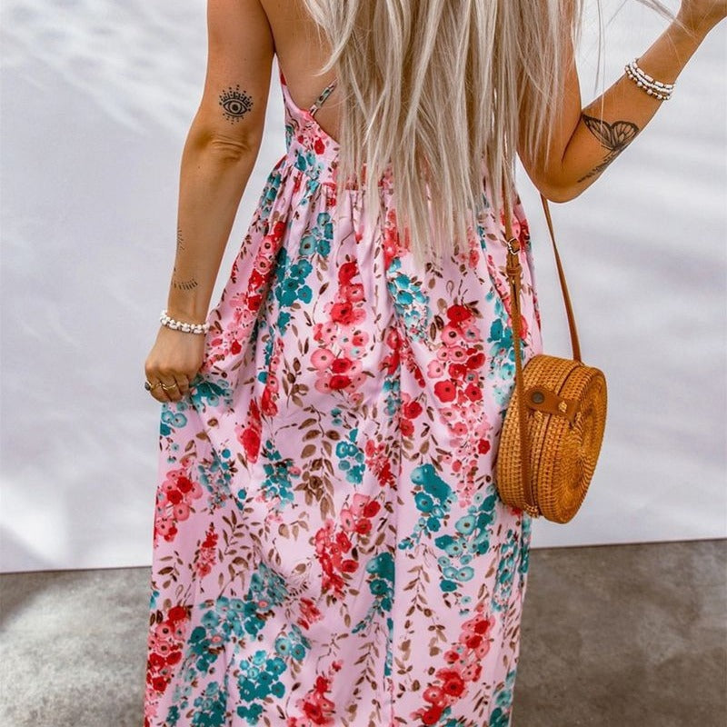 Spaghetti Straps Sleeveless Summer Dress