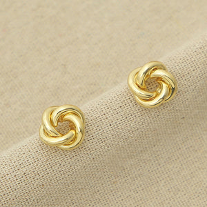 Hollow Tube Twisted Surround Hollow Ear Stud