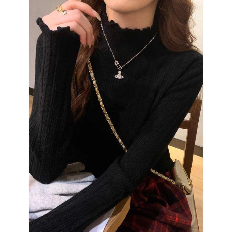 Akatonbo Women'S Thickened Bottoming Shirt New Fall And Winter Inner Wear
