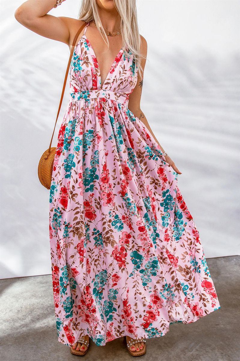 Akatonbo Spaghetti Straps Sleeveless Summer Dress