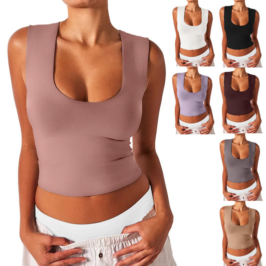 Akatonbo Women'S Slim-Fit U-Neck Sleeveless Vest Top