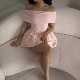 European And American Style Beach Holiday Sexy Knitted Dress