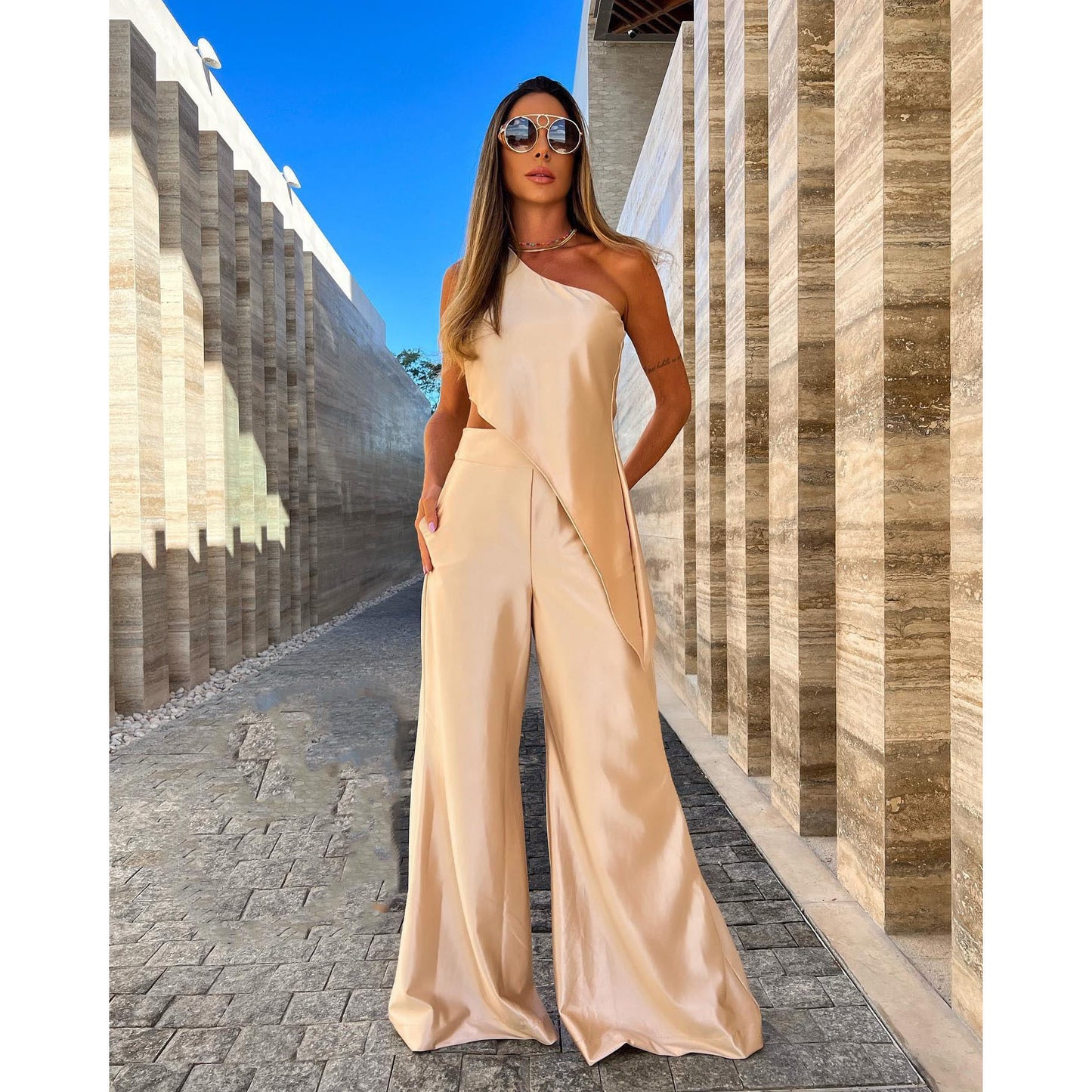 Traje de Noche de Dos Piezas para Mujer