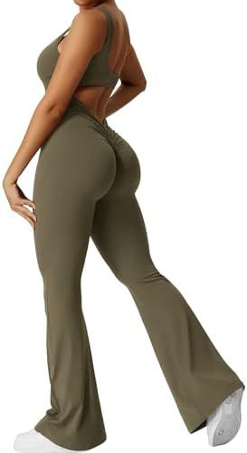 Akatonbo Women Sleeveless Flare Jumpsuits