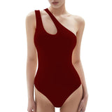 Sleeveless One-shoulder Jumpsuit