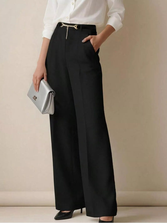 Shop Wide-Leg High Waist Pants - Women's Fashion | Akatonbo