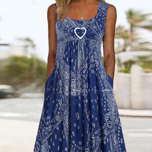 Women's Heart-shaped Casual Summer Dress