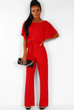 Short-sleeved Women's Jumpsuit