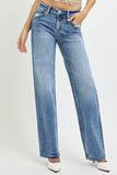 RISEN Full Size High Rise Straight Leg Jeans With Pockets
