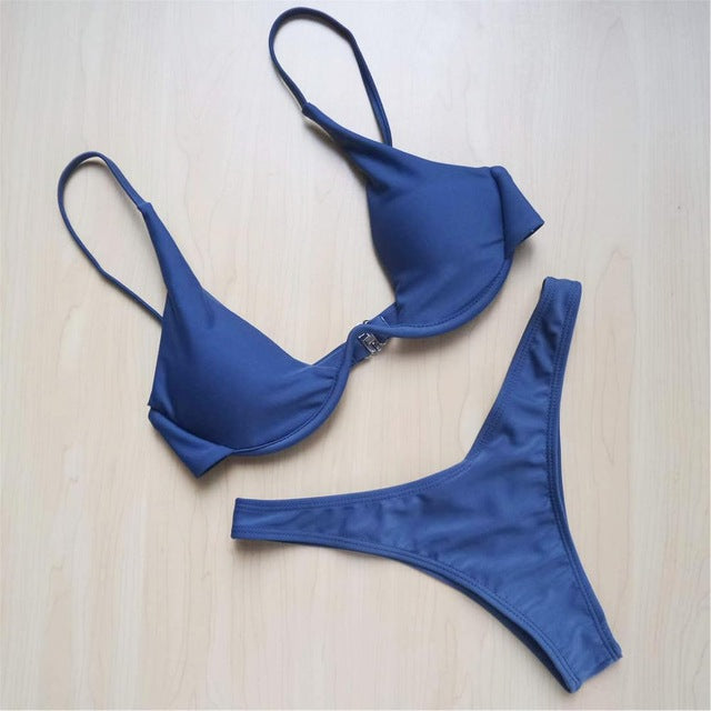 Sexy Women Bikini Beachwear Push-up Swimwear Set