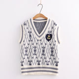 Girl Loose Lazy College Style Cardigan Coat
