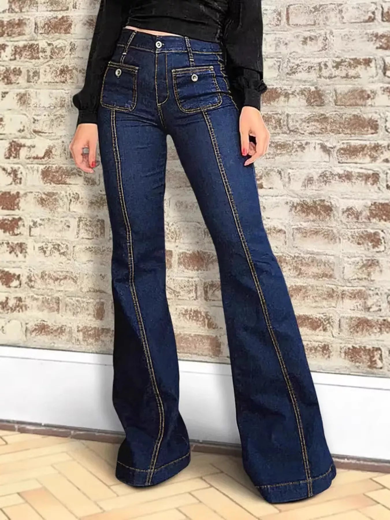 Shop High-Waisted Flare Jeans - Women's Fashion | Akatonbo
