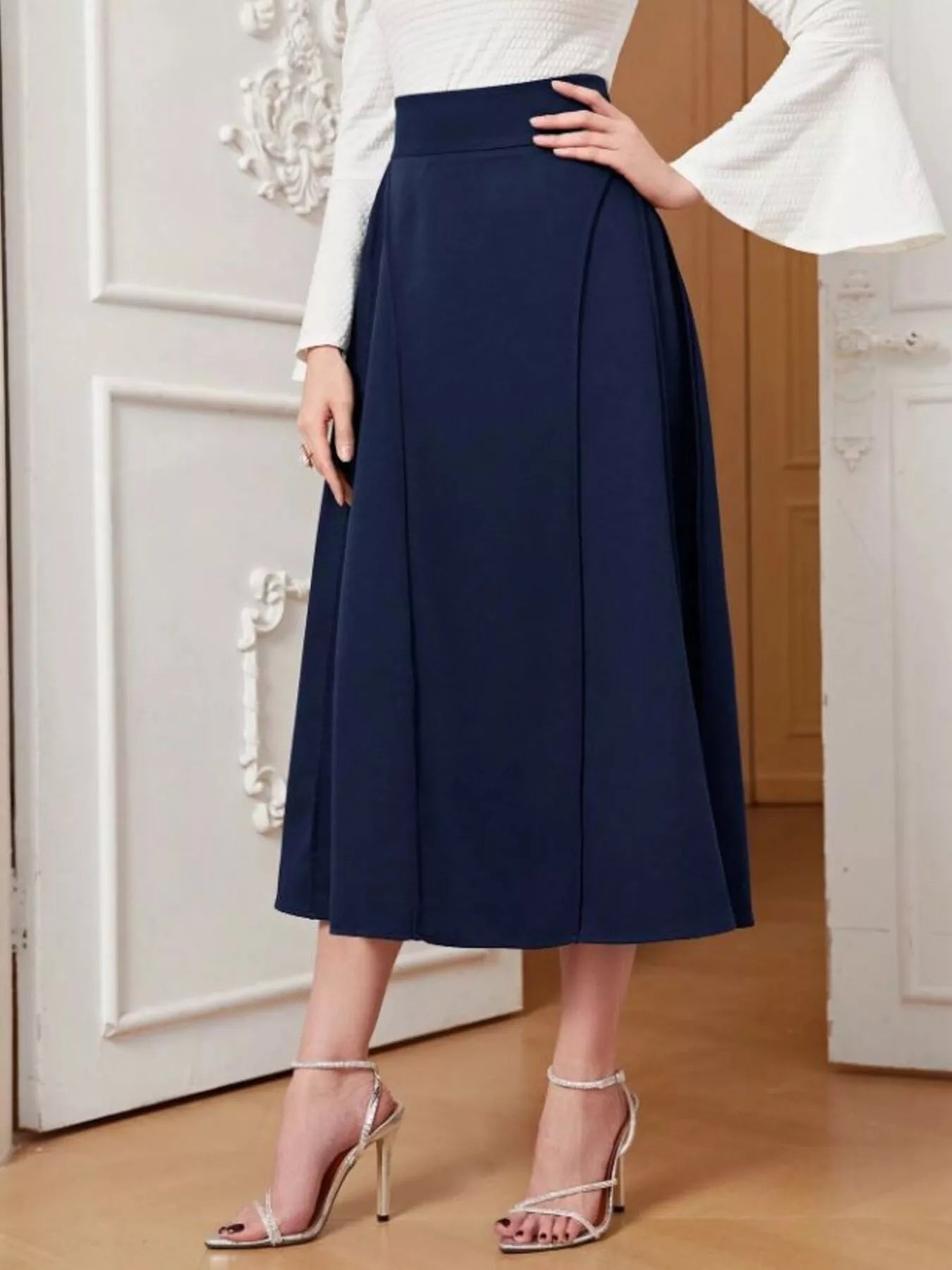 Shop A-Line Midi Skirt - Women's Fashion | Akatonbo
