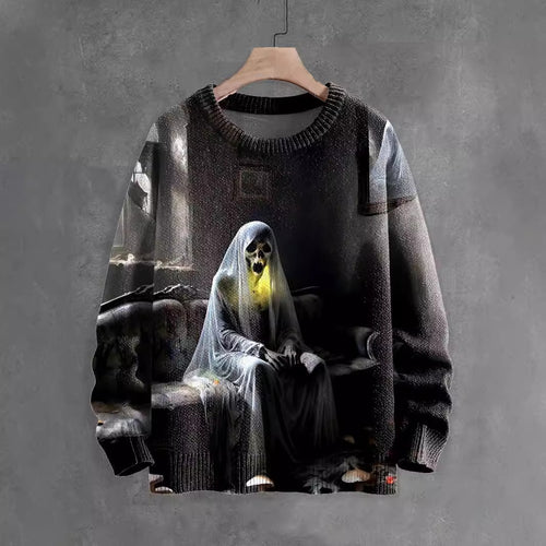 Snoopy Halloween Sweater Ghost Horror Element Top