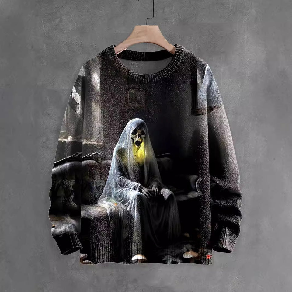 Snoopy Halloween Sweater Ghost Horror Element Top