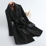 Korean Style Wool Coat Overcoat Women