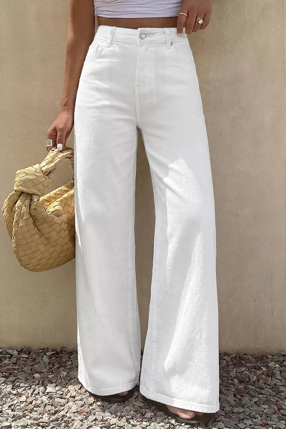 Shop Solid Color Loose Casual Jeans - Women's Fashion | Akatonbo