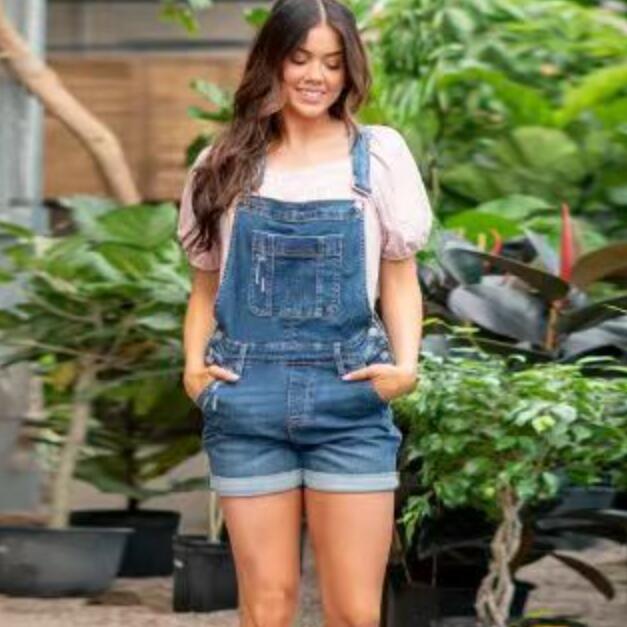 Summer denim overalls shorts
