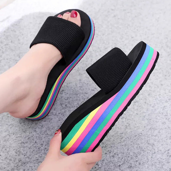 High Heel Slippers Women's Summer Non-slip Women's Wedge