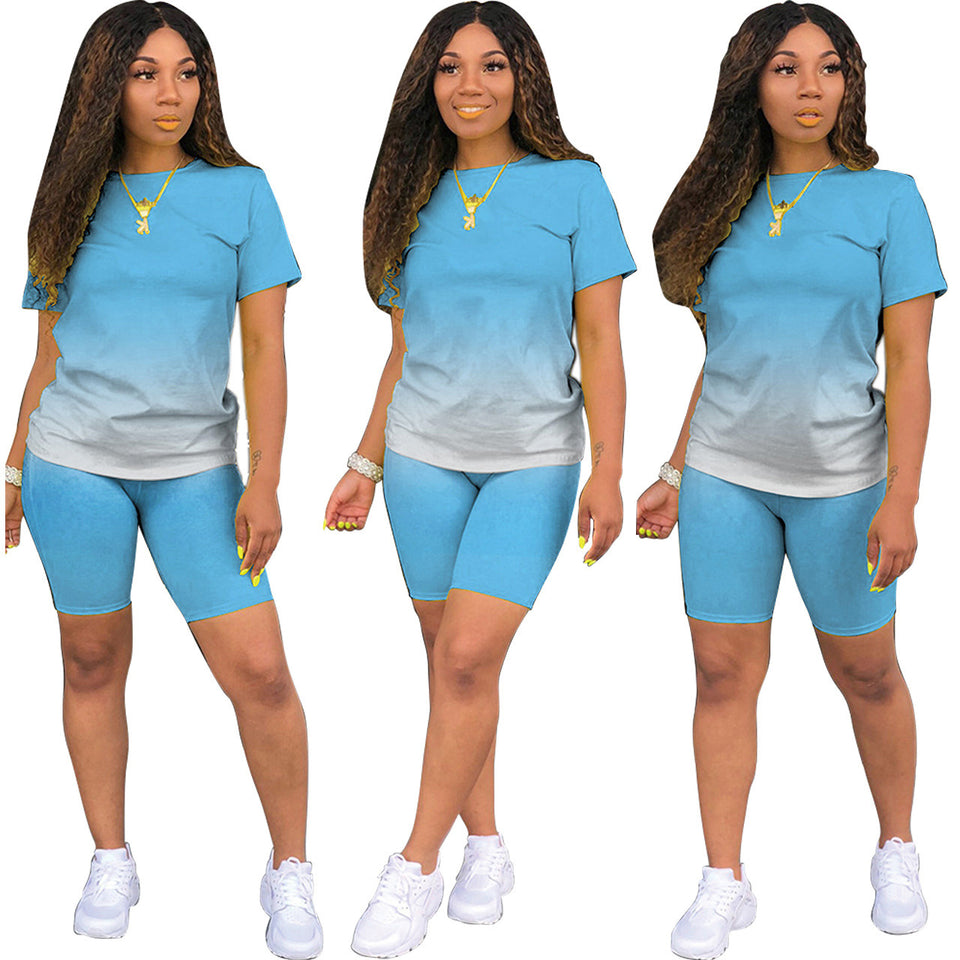 Short-Sleeved Shorts Two-Piece Set