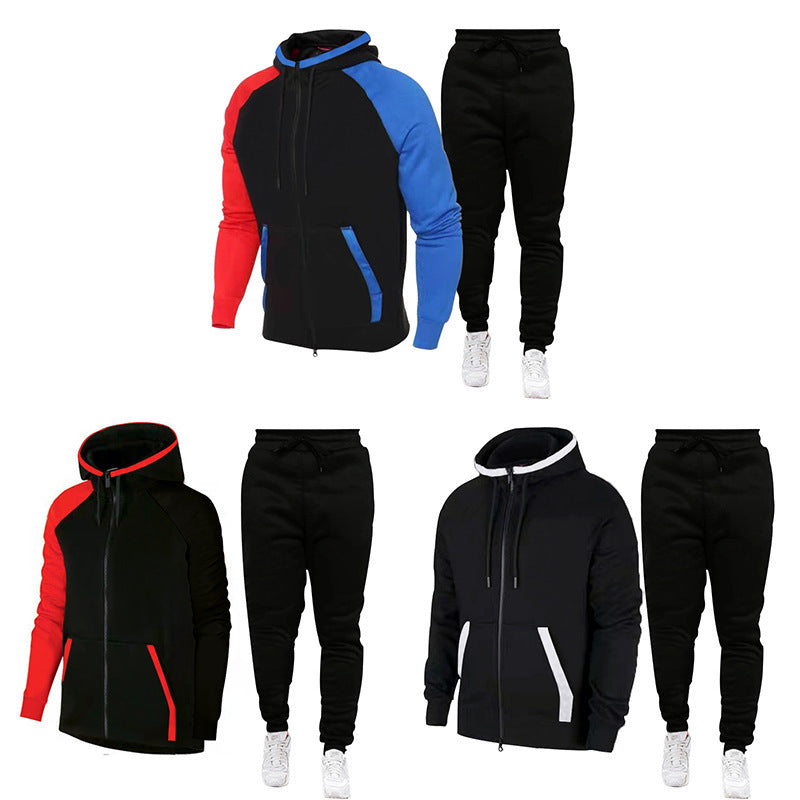 Hooded Colorblock Jersey Marseille Training athletic suit