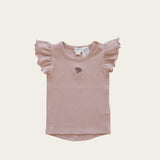 Rose Grey Embroidered Knitting Baby Clothing