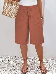 Women's Pocket Cropped Casual Shorts