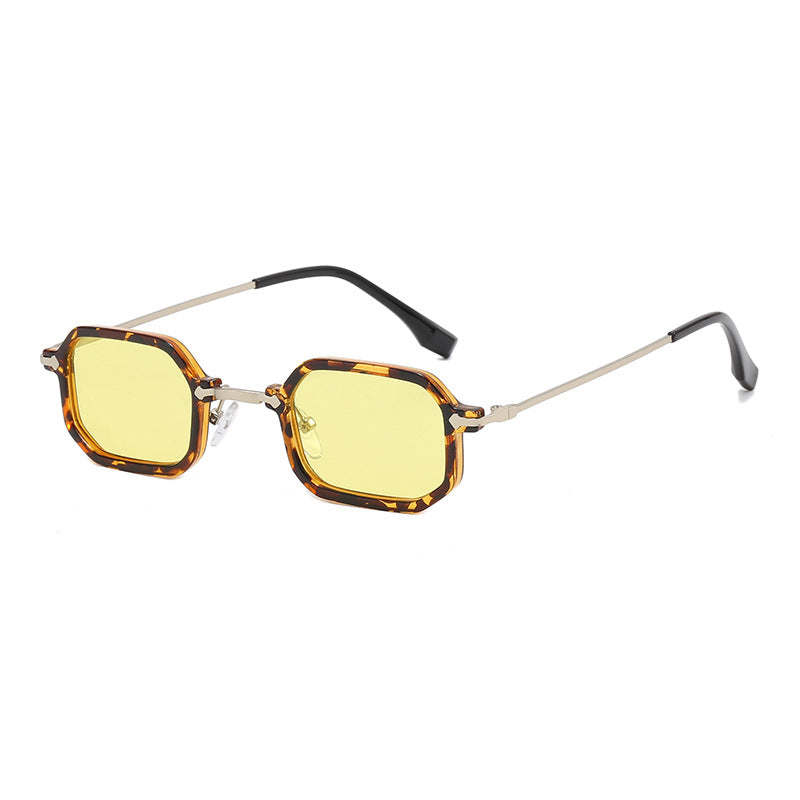 Retro Small Frame Polygon Men's Glasses