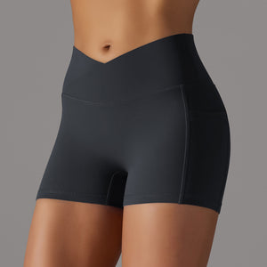 Yoga Shorts With Phone Pocket Design Fitness Sports Shorts