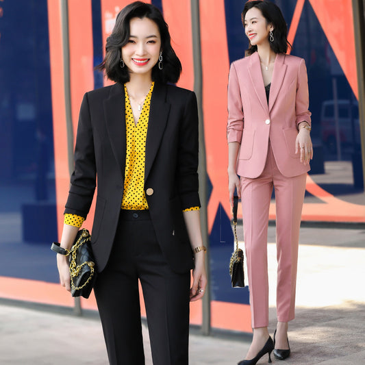 Trajes de mujer de moda de primavera y otoño para ir a trabajar