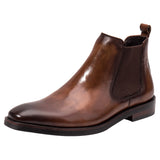 Brown Head Leather Business Shoes For Men