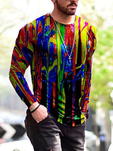 Men's Long Sleeve Bottoming T-Shirt Round Neck